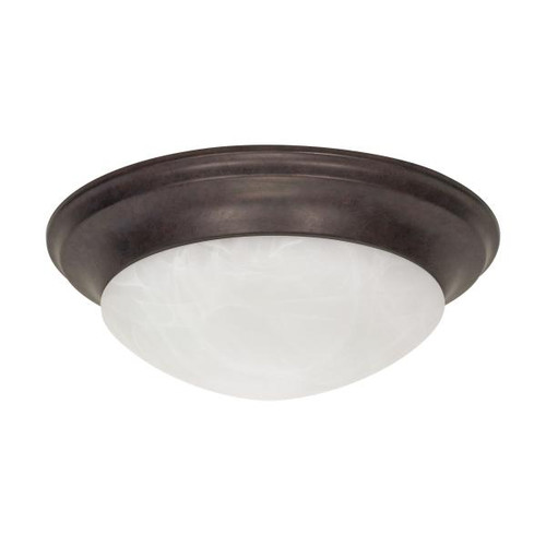NUVO Lighting NUV-60-282 3 Light - 17 in. - Flush Mount - Twist and Lock with Alabaster Glass