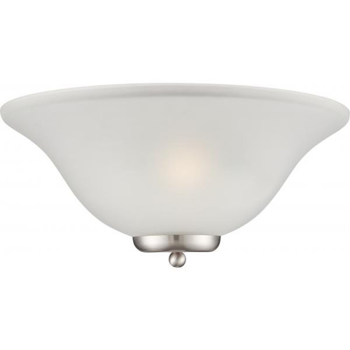 NUVO Lighting NUV-60-5382 Ballerina - 1 Light - Wall Sconce - Brushed Nickel with Frosted Glass