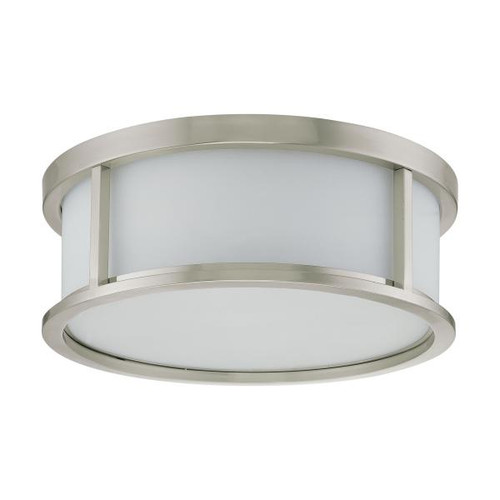 NUVO Lighting NUV-60-2862 Odeon - 3 Light - 15 in. - Flush Dome with Satin White Glass