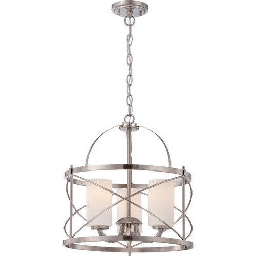 NUVO Lighting NUV-60-5333 Ginger - 3 Light - Pendant with Etched Opal Glass