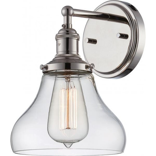 NUVO Lighting NUV-60-5413 Vintage - 1 Light - Sconce with Clear Glass - Vintage Lamp Included
