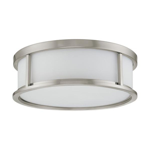 NUVO Lighting NUV-60-2864 Odeon - 3 Light - 17 in. - Flush Dome with Satin White Glass