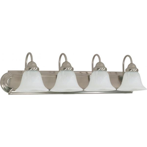 NUVO Lighting NUV-60-322 Ballerina - 4 Light - 30 in. - Vanity with Alabaster Glass Bell Shades