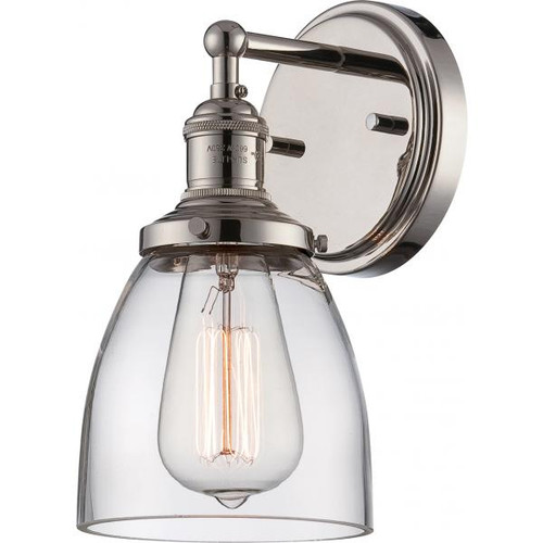 NUVO Lighting NUV-60-5414 Vintage - 1 Light - Sconce with Clear Glass - Vintage Lamp Included