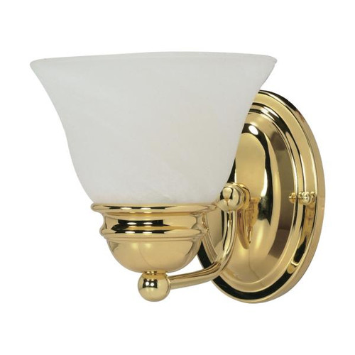 NUVO Lighting NUV-60-348 Empire - 1 Light - 7 in. - Vanity with Alabaster Glass Bell Shades