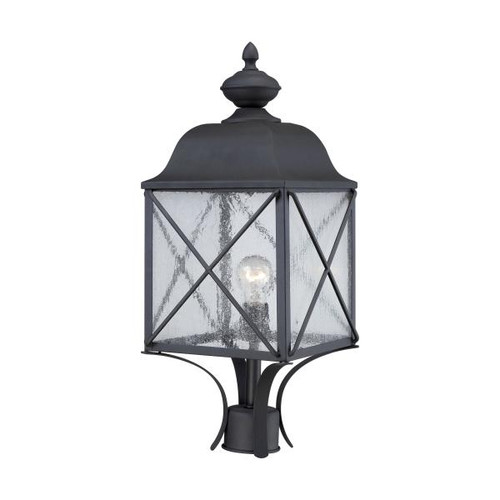 NUVO Lighting NUV-60-5625 Wingate - 1 light - Outdoor Post Fixture with Clear Seed Glass