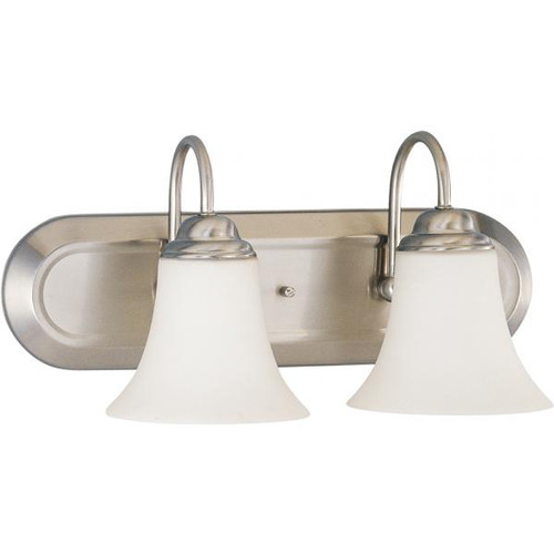 NUVO Lighting NUV-60-1833 Dupont - 2 Light - Vanity with Satin White Glass