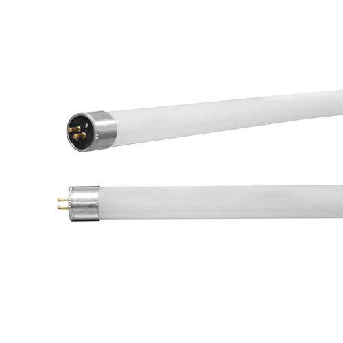 RAB T5HE-13-48G-835-SE-BYP LINEAR TUBES 1750 LUMENS T5HE 13W 4 FEET GLASS 80CRI 3500K SINGLE ENDED WIRING METHOD BALLAST BYPASS