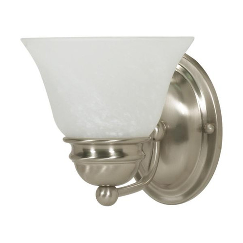 NUVO Lighting NUV-60-340 Empire - 1 Light - 7 in. - Vanity with Alabaster Glass Bell Shades