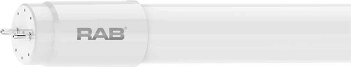 RAB T8-8-36G-840-DIR LINEAR TUBES 1200 LUMENS T8 8W 3 FEET GLASS 80CRI 4000K BALLAST COMPATIBLE