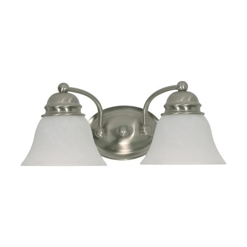 NUVO Lighting NUV-60-341 Empire - 2 Light - 15 in. - Vanity with Alabaster Glass Bell Shades