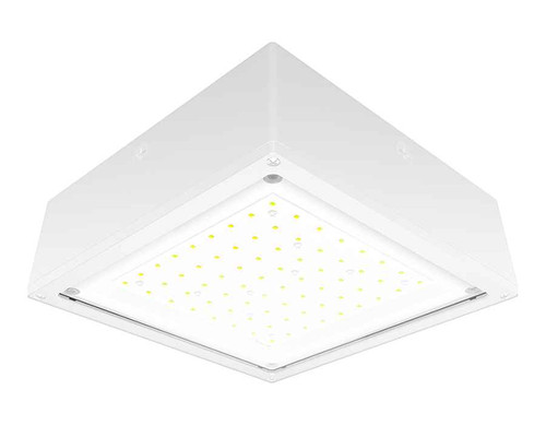 RAB VANLED40FW/480 CANOPY LIGHTS 6140 LUMENS VANLED 40W 480V FLAT CLEAR LENS WHITE