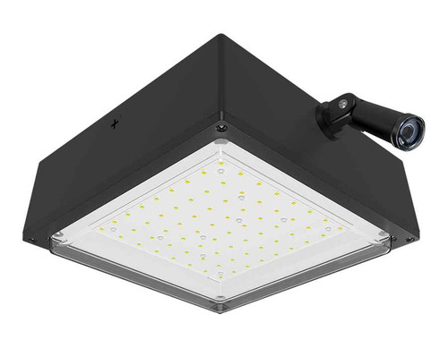 RAB VANLED65/480/PCS4 CANOPY LIGHTS 9090 LUMENS VANLED 65W 480V DROP CLEAR LENS 480V SWIVEL PHOTOCELL 480V SWIVEL PHOTOVELL BRONZE