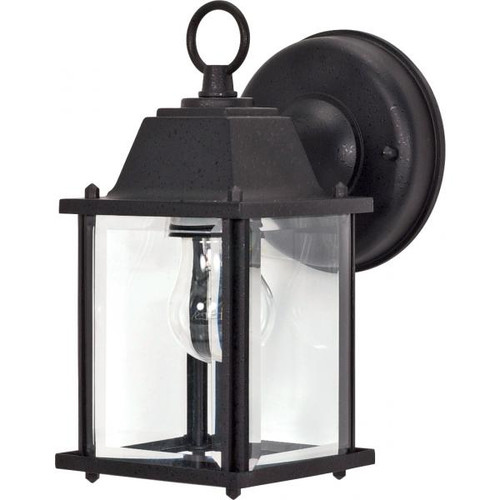 NUVO Lighting NUV-60-638 1 Light - 9 in. - Wall Lantern - Cube Lantern with Clear Beveled Glass
