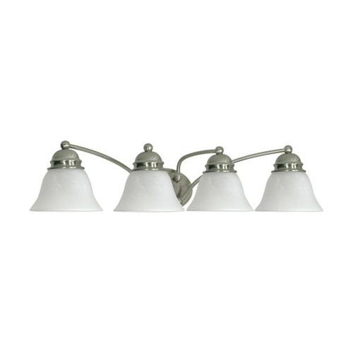 NUVO Lighting NUV-60-343 Empire - 4 Light - 29 in. - Vanity with Alabaster Glass Bell Shades