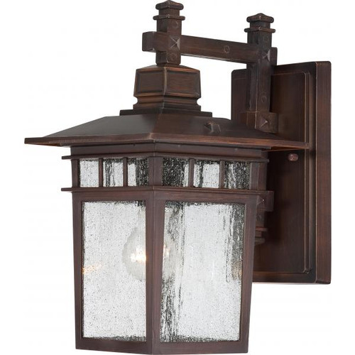 NUVO Lighting NUV-60-4958 Cove Neck - 1 Light - 14 in. - Outdoor Lantern with Clear Seed Glass