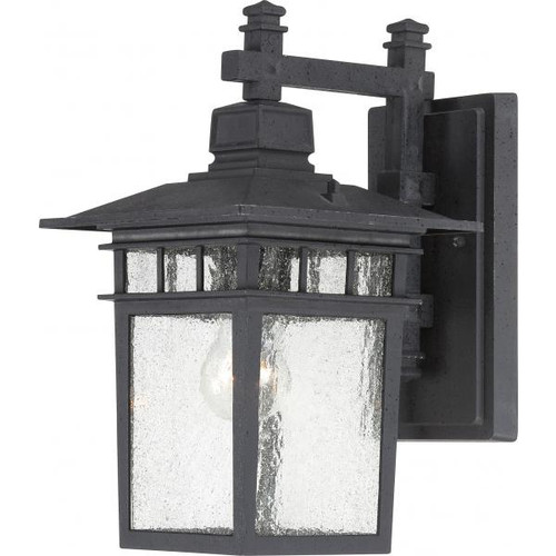 NUVO Lighting NUV-60-4959 Cove Neck - 1 Light - 14 in. - Outdoor Lantern with Clear Seed Glass