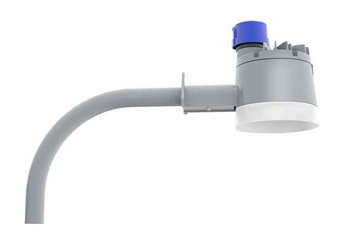 RAB YBLED60Y/ARM/PCT AREA LIGHTS 7340 LUMENS YBLED 60W ARM MOUNT 3000K TWISTLOCK PHOTOCELL SILVER GRAY