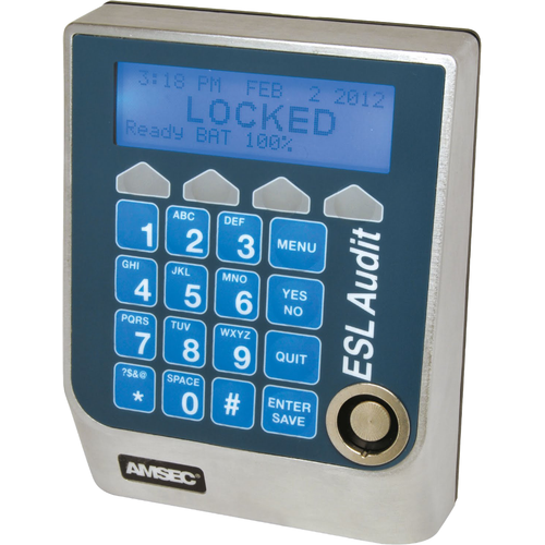 American Security ESL Audit II Swing Bolt Lock w/ 13" Cable with LCD Display
