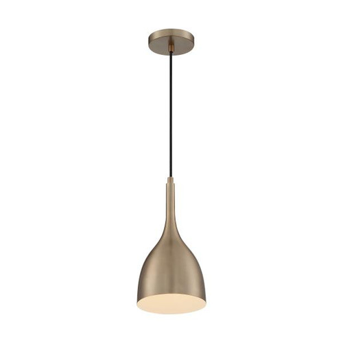 NUVO Lighting NUV-60-7076 Bellcap - 1 Light - Small Pendant Fixture - Burnished Brass Finish