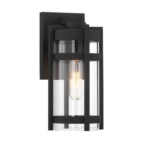 NUVO Lighting NUV-60-6571 Tofino - 1 Light - Small Lantern - Textured Black Finish with Clear Glass