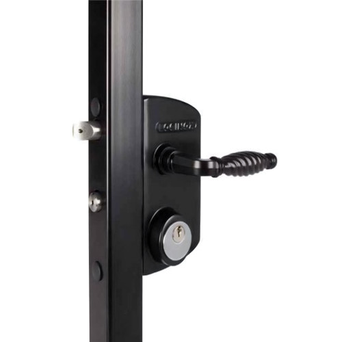 Locinox USA Surface Mounted Swing Gate Lock with Handle, Less Mortise Cylinder