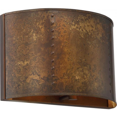 NUVO Lighting NUV-60-5891 Kettle - 1 Light - Wall Sconce with 60W Vintage Lamp Included - Weathered Brass Finish