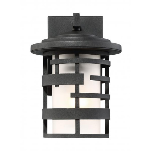 NUVO Lighting NUV-60-6401 Lansing - 1 Light - 10 in. - Outdoor Wall Lantern with Etched Glass