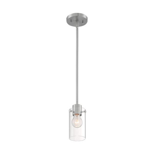 NUVO Lighting NUV-60-7170 Sommerset - 1 Light - Mini Pendant Fixture - Brushed Nickel Finish with Clear Glass