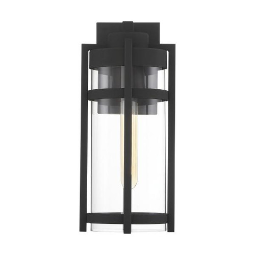 NUVO Lighting NUV-60-6572 Tofino - 1 Light - Medium Lantern - Textured Black Finish with Clear Glass