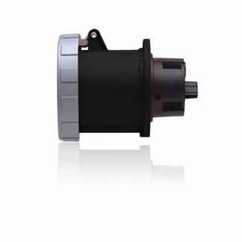 Leviton 5100R5W 100 Amp, 347/600 Volt 3-Phase WYE, 4P, 5W, Outlet North American Pin & Sleeve Receptacle, Industrial Grade, IP67, Watertight - BLACK