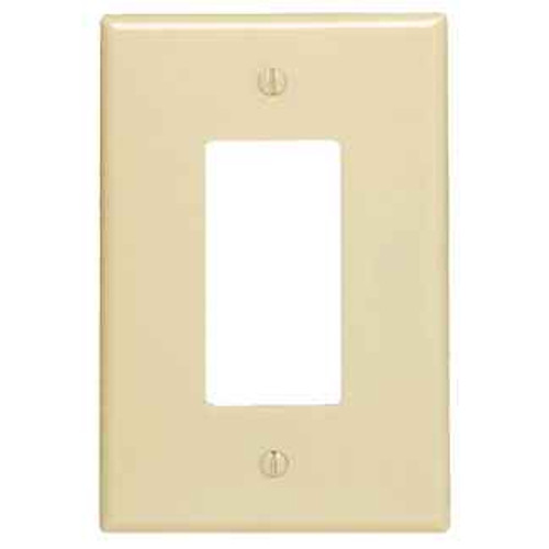 Leviton 84444-40 Single Gang, Stainless Steel Metal Wallplate, Satin Finish Standard Size, Type 302 - STAINLESS STEEL