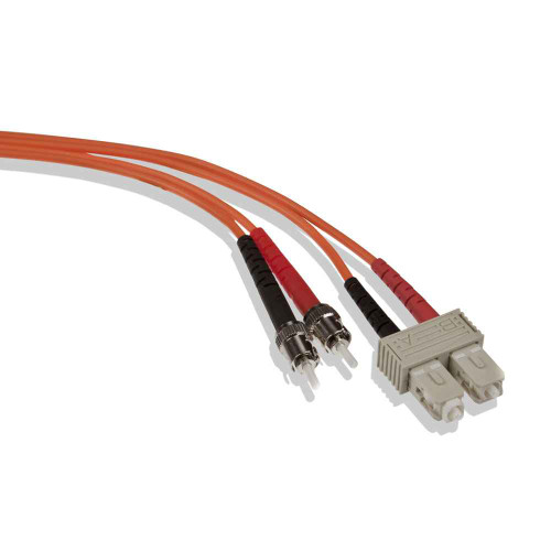 Leviton 62DCT-M05 Economy Patch Cord, 62.5/125 um Multimode OM1, OFNR Duplex, SC-ST, 5m