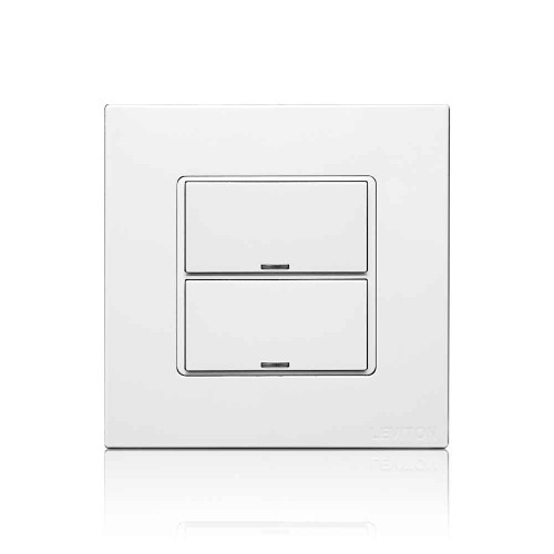 Leviton CKDBK-20W DLV Color Change Kit, IEC BS, 2 Buttons, Color: White