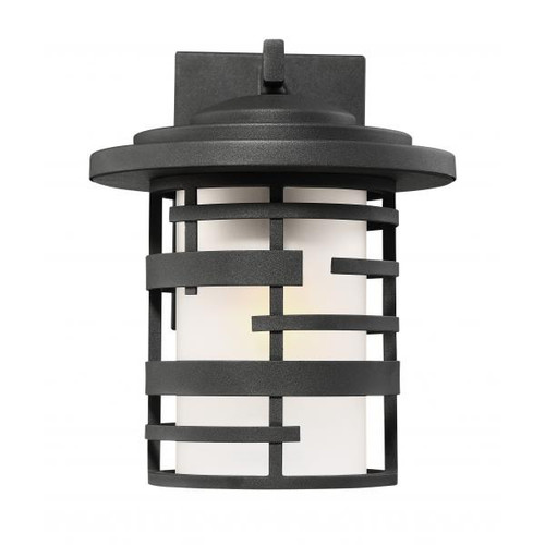 NUVO Lighting NUV-60-6402 Lansing - 1 Light - 12 in. - Outdoor Wall Lantern with Etched Glass