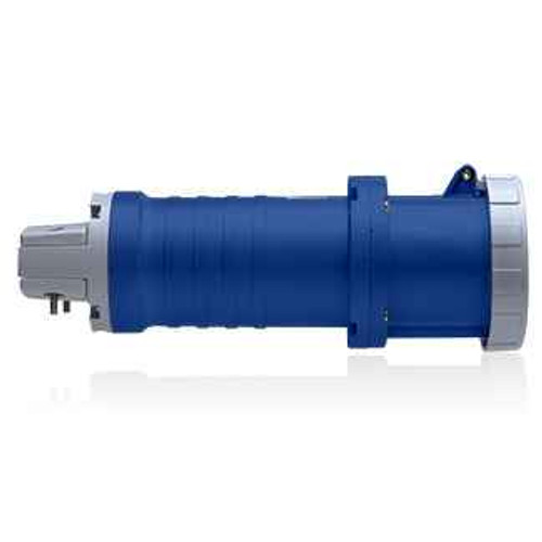 Leviton 5100C9W 100 Amp, 120/208 Volt 3-Phase WYE, 4P, 5W, North American Pin & Sleeve Connector, Industrial Grade, IP67, Watertight - BLUE