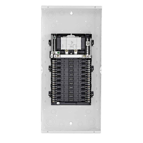 Leviton LP215-MB Indoor Load Center, NEMA 1 with Main Circuit Breaker, 150 Amp, 20 Spaces, 22 KA Interrupt Rating, Enclosure and Interior Only
