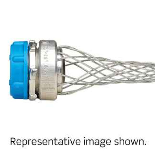 Leviton L7504 3/4 Inch, Straight, Male, Anodized Aluminum Body, Wide-Range Strain-Relief, .520 - .730 Cord Range
