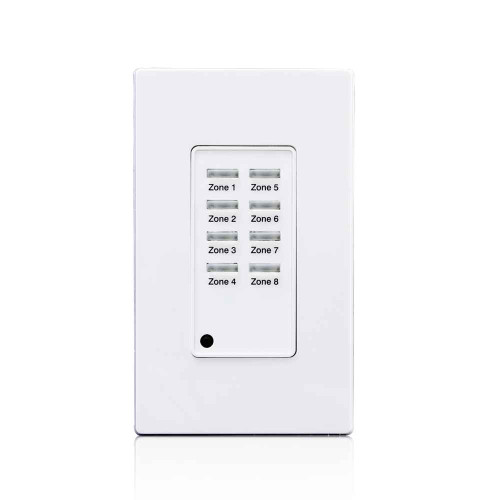 Leviton ZMDSW-8W Z-MAX® Digital Pushbutton Station, 08 Button, 1 Gang, White Leviton ZMDSW-8W Z-MAX® Digital Pushbutton Station, 08 Button, 1 Gang, White