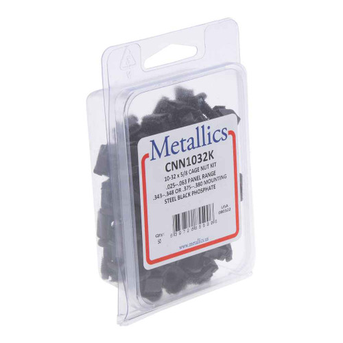 Metallics CNN1032K Nut 10-32 Cage Nut Kit