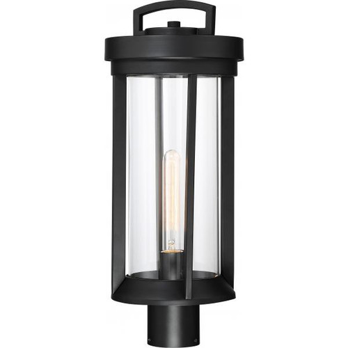 NUVO Lighting NUV-60-6503 Huron - 1 Light - Post Lantern - Aged Bronze Finish with Clear Glass