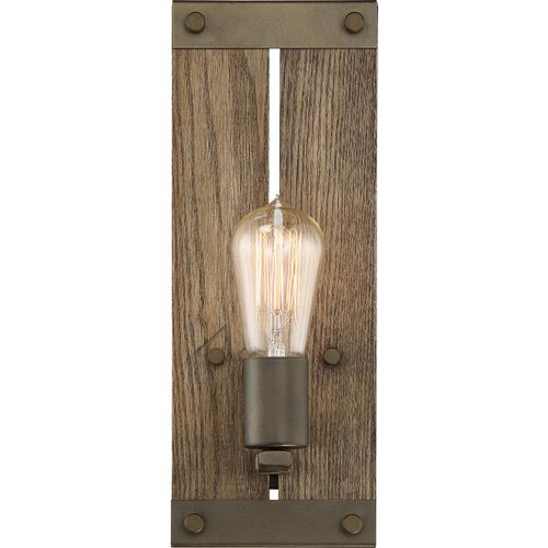 NUVO Lighting NUV-60-6427 Winchester - 1 Light - Wall Sconce - Bronze/Aged Wood Finish