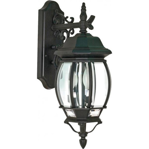 NUVO Lighting NUV-60-893 Central Park - 3 Light - 22 in. - Wall Lantern with Clear Beveled Glass