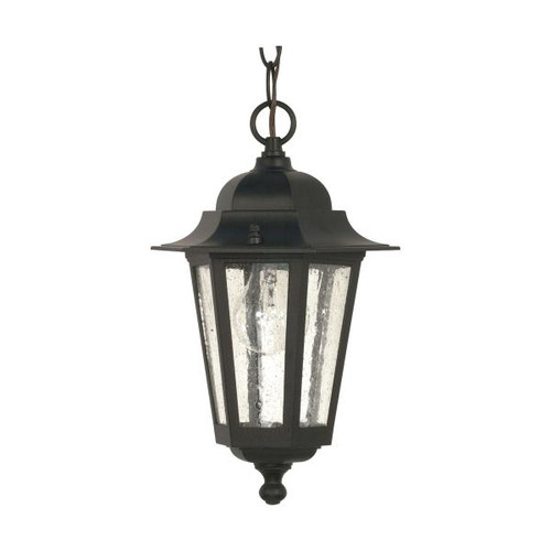 NUVO Lighting NUV-60-993 Cornerstone - 1 Light - 13 in. - Hanging Lantern with Clear Seed Glass