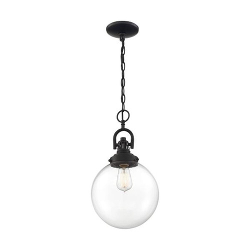 NUVO Lighting NUV-60-6673 Skyloft - 1 Light - Pendant Fixture - Aged Bronze Finish with Clear Glass