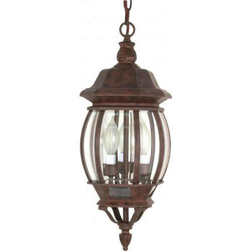 NUVO Lighting NUV-60-895 Central Park - 3 Light - 20 in. - Hanging Lantern with Clear Beveled Glass