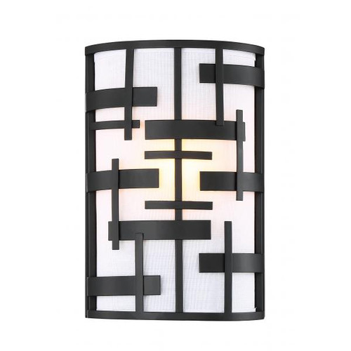 NUVO Lighting NUV-60-6431 Lansing - 2 Light - Wall Sconce with White Fabric Shade