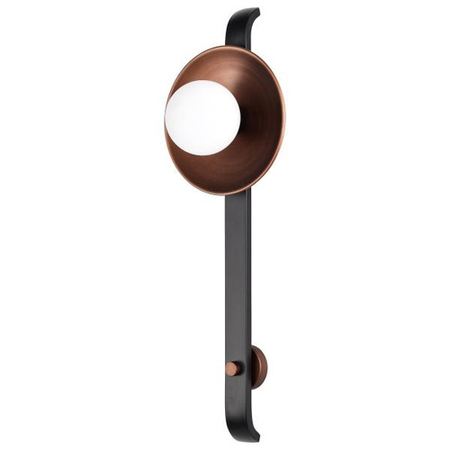 NUVO Lighting NUV-60-7740 Colby 1 Light Wall Sconce - Matte Black and Antique Copper Finish