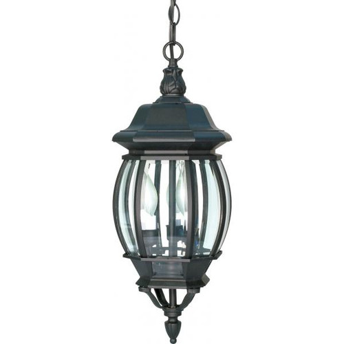 NUVO Lighting NUV-60-896 Central Park - 3 Light - 20 in. - Hanging Lantern with Clear Beveled Glass