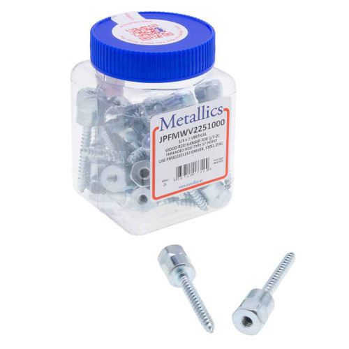 Metallics JPFMWV2251300 Hangermate 5/16 X 2-1/2 Vertical Woo (Jar 25)